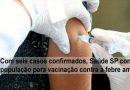Saúde SP convoca população para vacinação contra a febre amarela