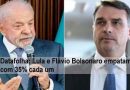 Datafolha: Lula e Flávio Bolsonaro empatam em SP com 35% cada um